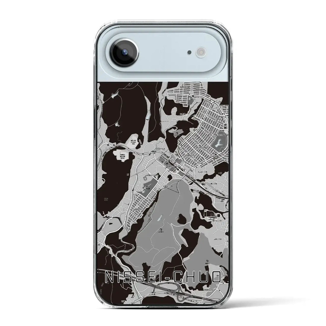 【日生中央(兵庫県)】地図柄iPhoneケース(クリアタイプ)