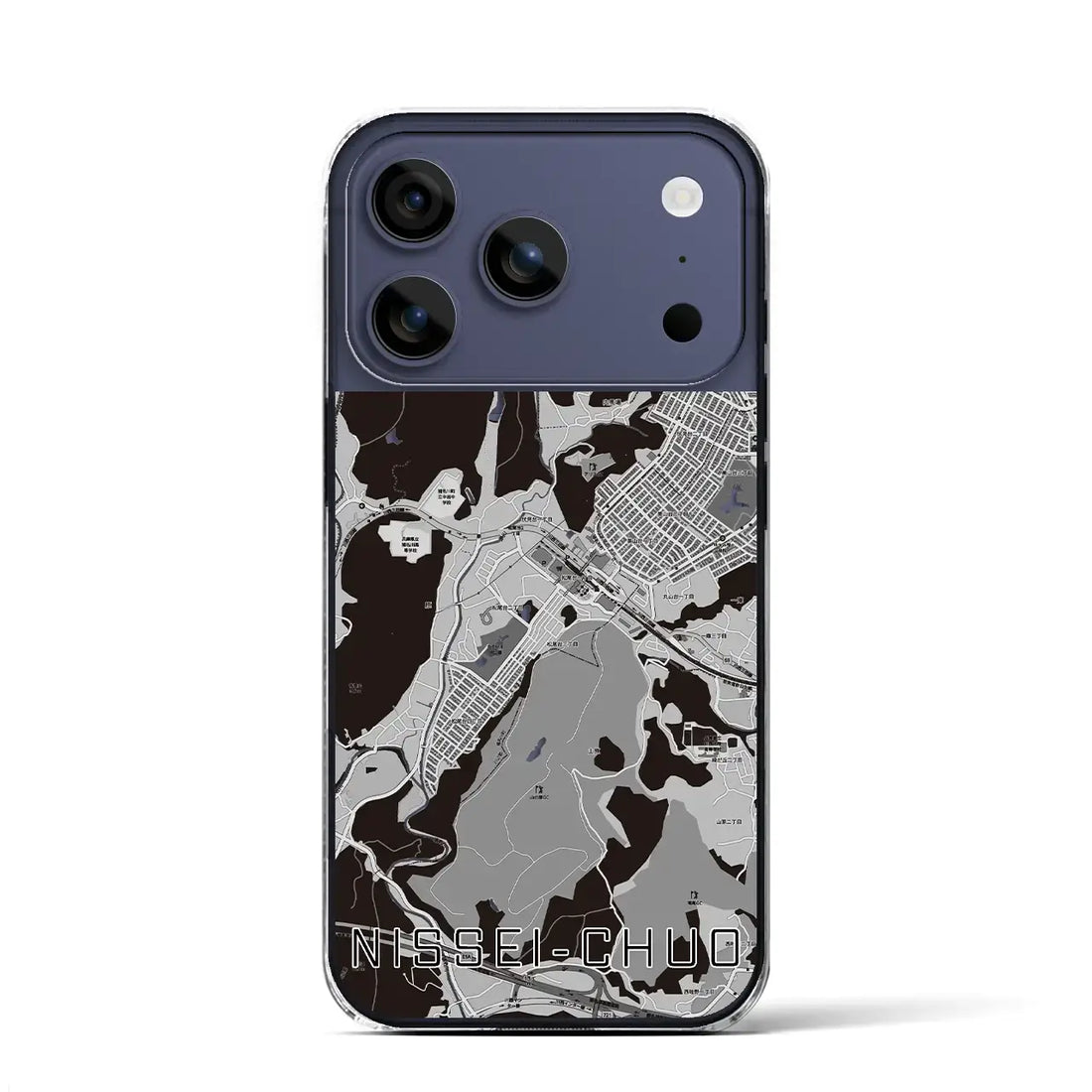 【日生中央(兵庫県)】地図柄iPhoneケース(クリアタイプ)