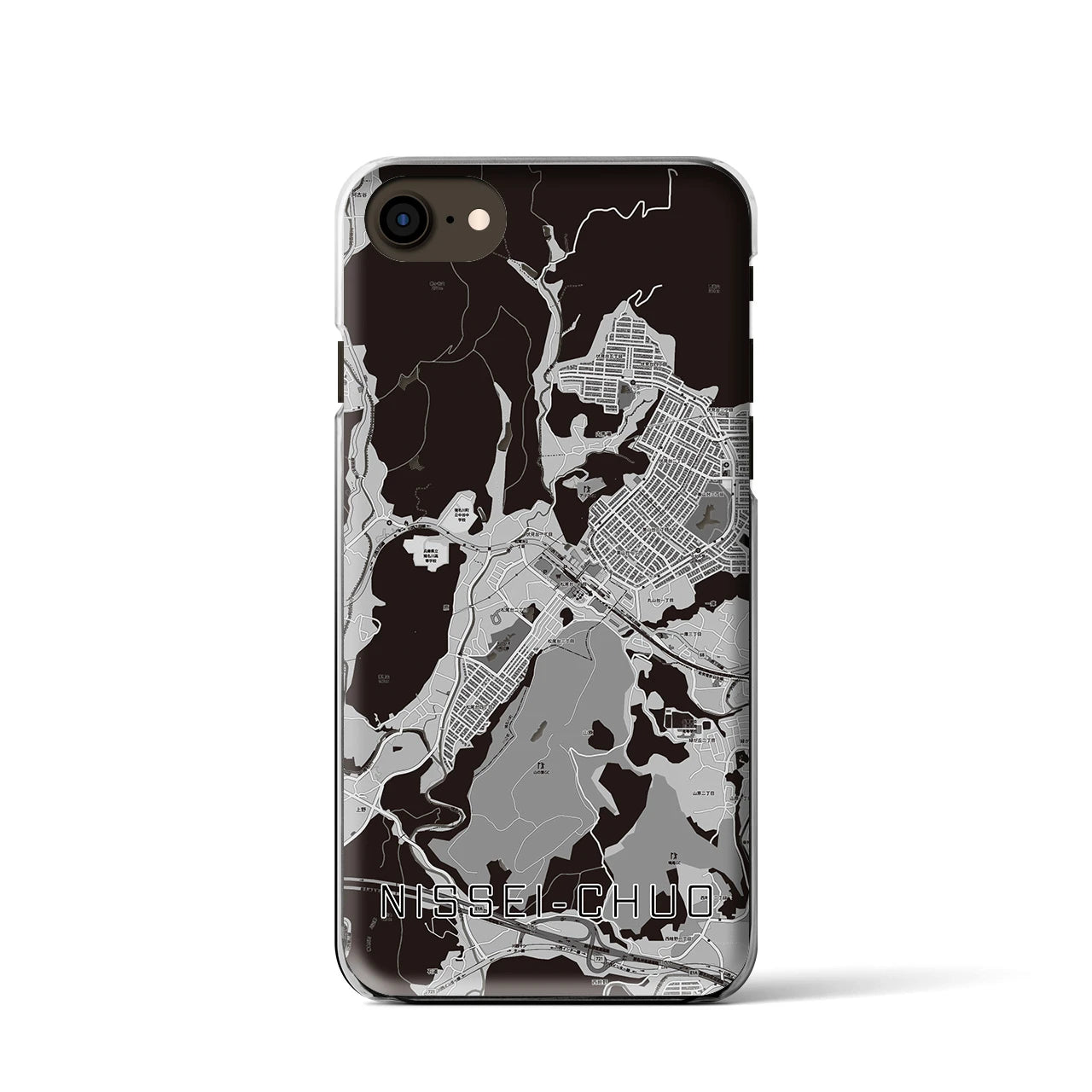 【日生中央(兵庫県)】地図柄iPhoneケース(クリアタイプ)