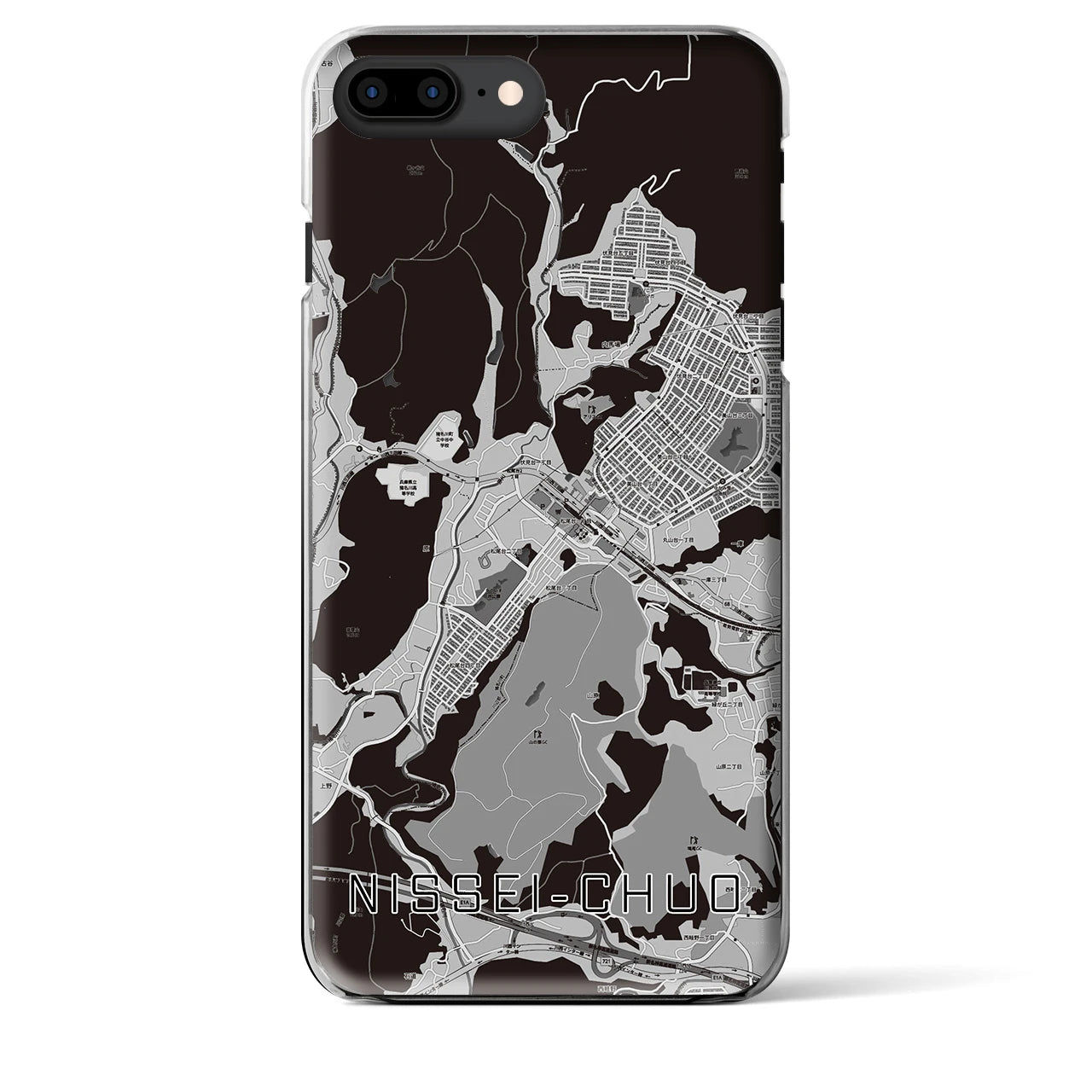 【日生中央(兵庫県)】地図柄iPhoneケース(クリアタイプ)