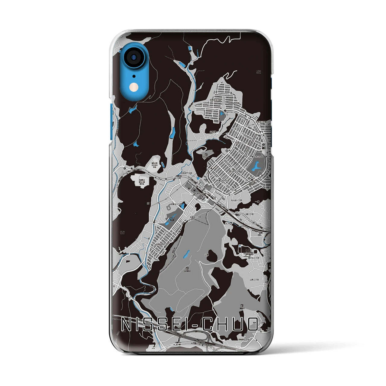 【日生中央(兵庫県)】地図柄iPhoneケース(クリアタイプ)