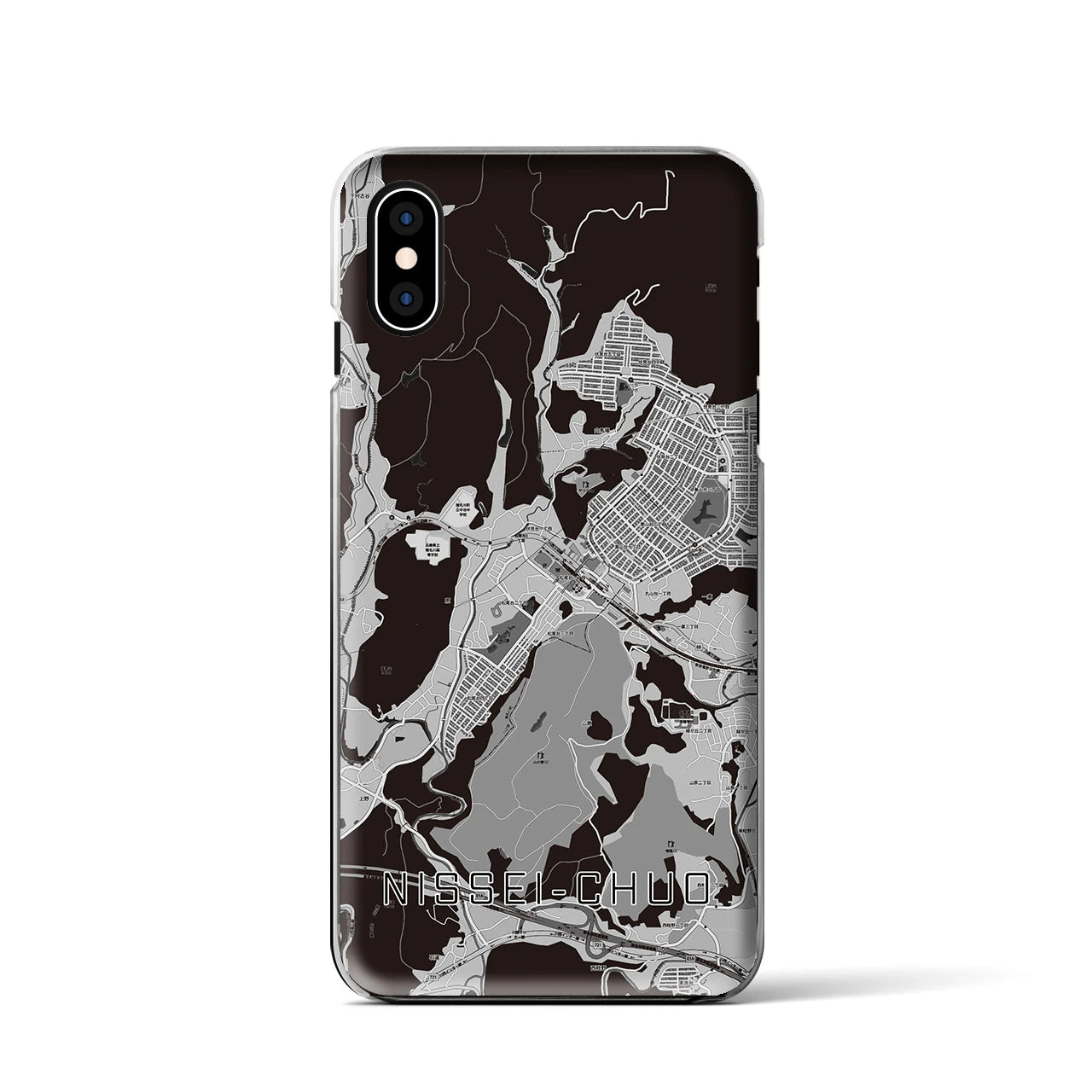 【日生中央(兵庫県)】地図柄iPhoneケース(クリアタイプ)