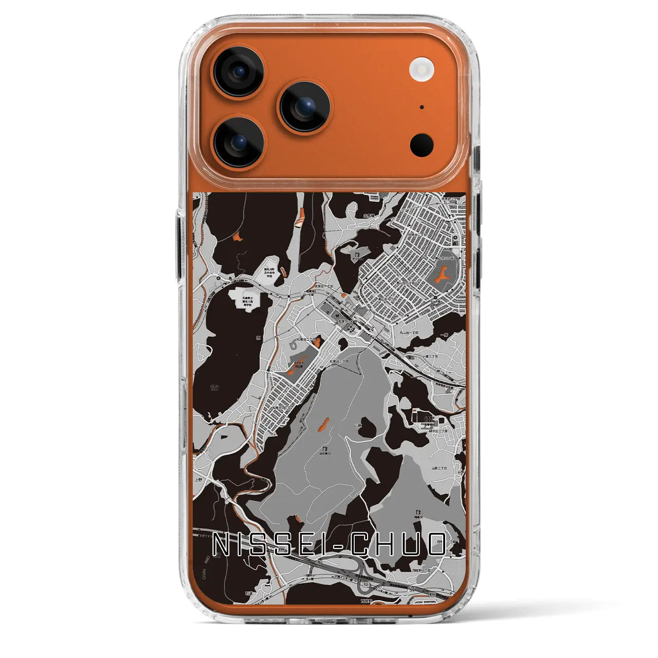 【日生中央(兵庫県)】地図柄iPhoneケース(MagSafeタイプ)