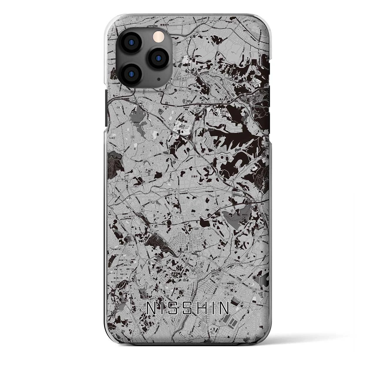 【日進(愛知県)】地図柄iPhoneケース(クリアタイプ)