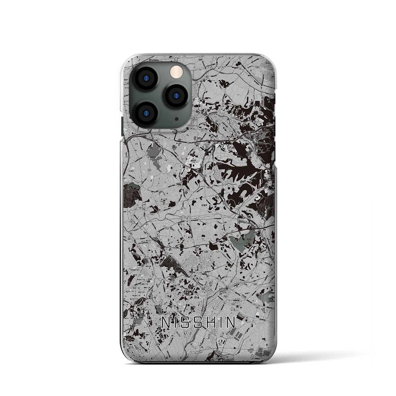 【日進(愛知県)】地図柄iPhoneケース(クリアタイプ)