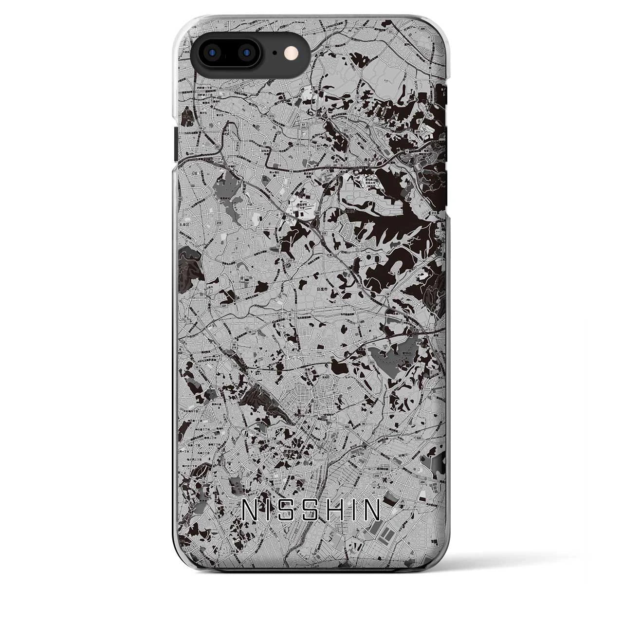 【日進(愛知県)】地図柄iPhoneケース(クリアタイプ)