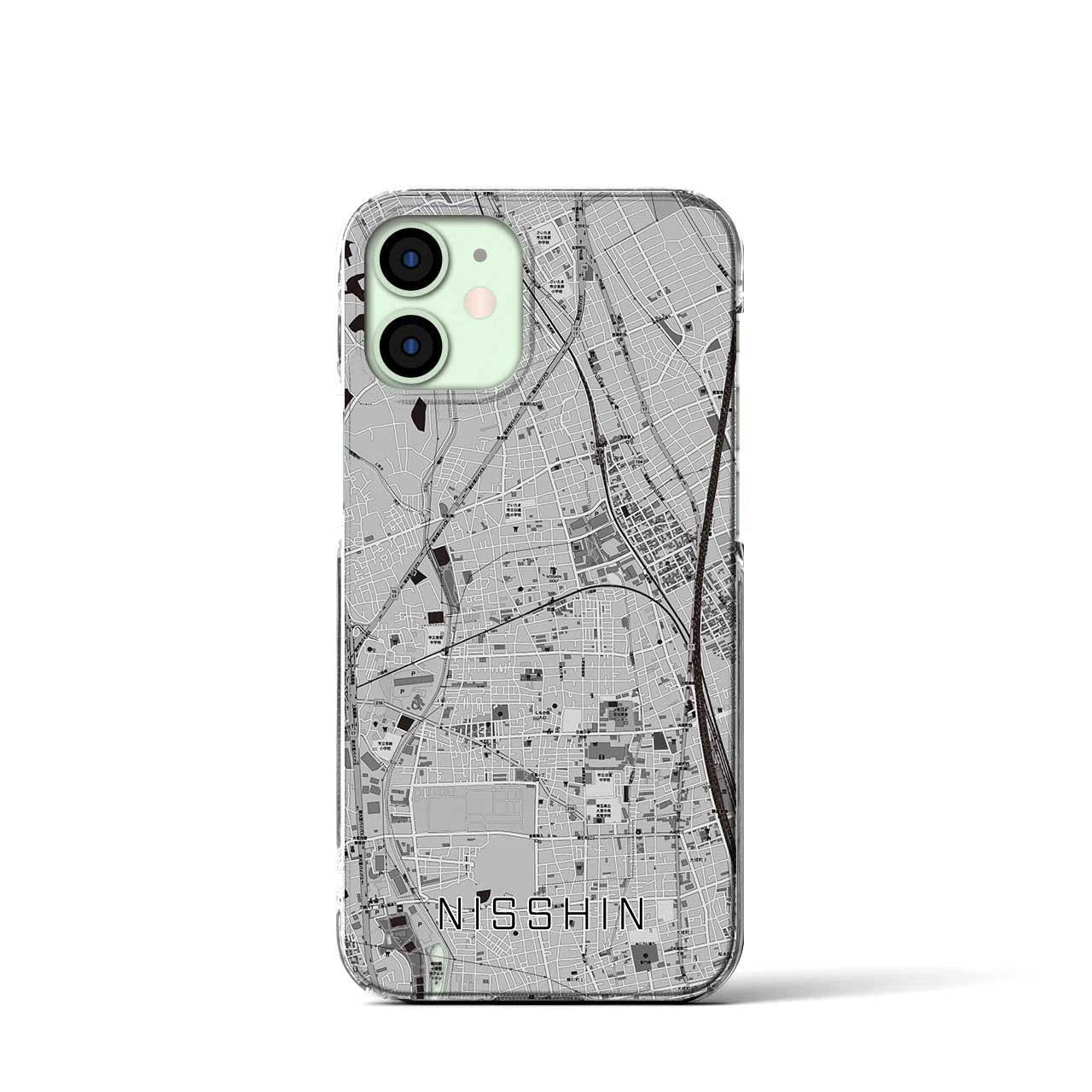 【日進(埼玉県)】地図柄iPhoneケース(クリアタイプ)