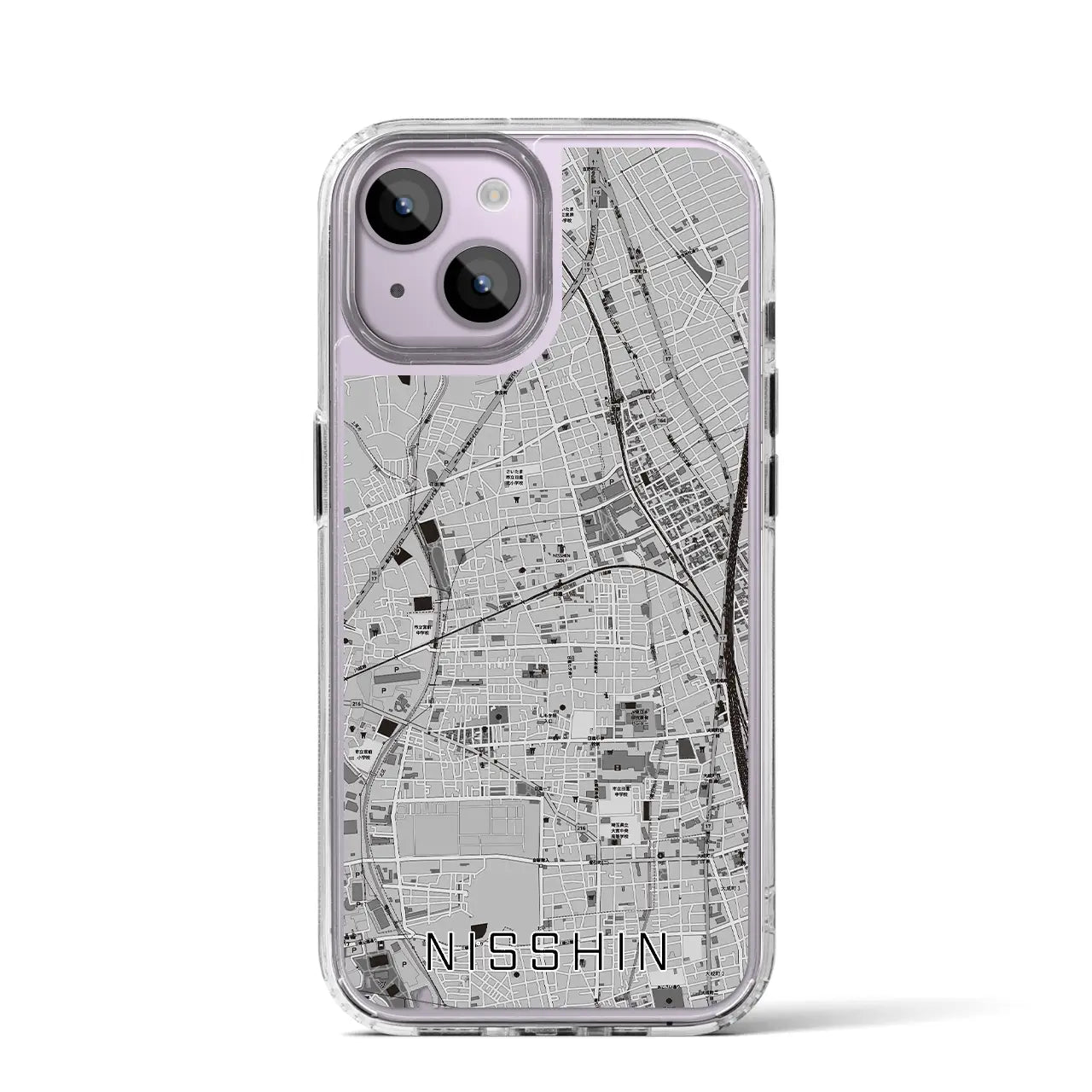 【日進(埼玉県)】地図柄iPhoneケース(MagSafeタイプ)