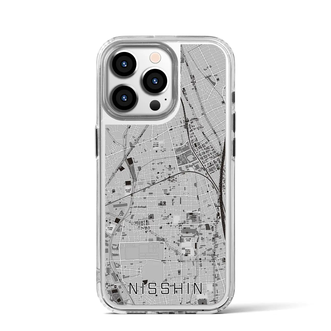 【日進(埼玉県)】地図柄iPhoneケース(MagSafeタイプ)