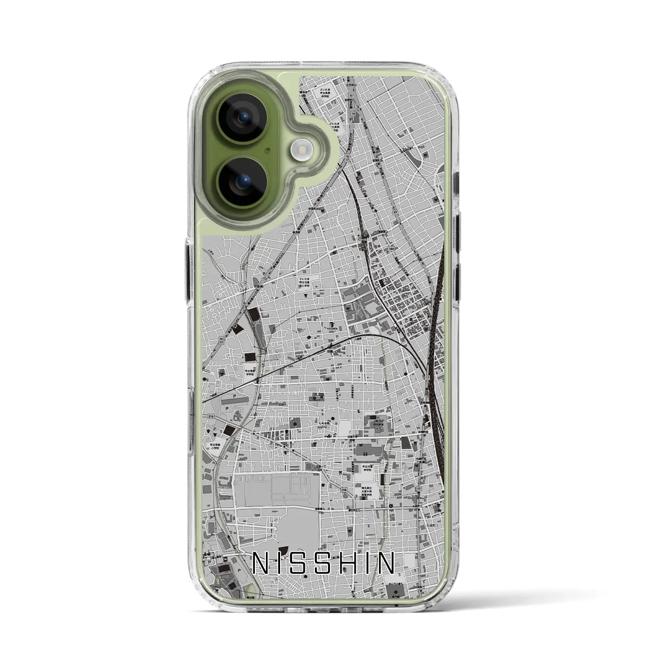 【日進(埼玉県)】地図柄iPhoneケース(MagSafeタイプ)