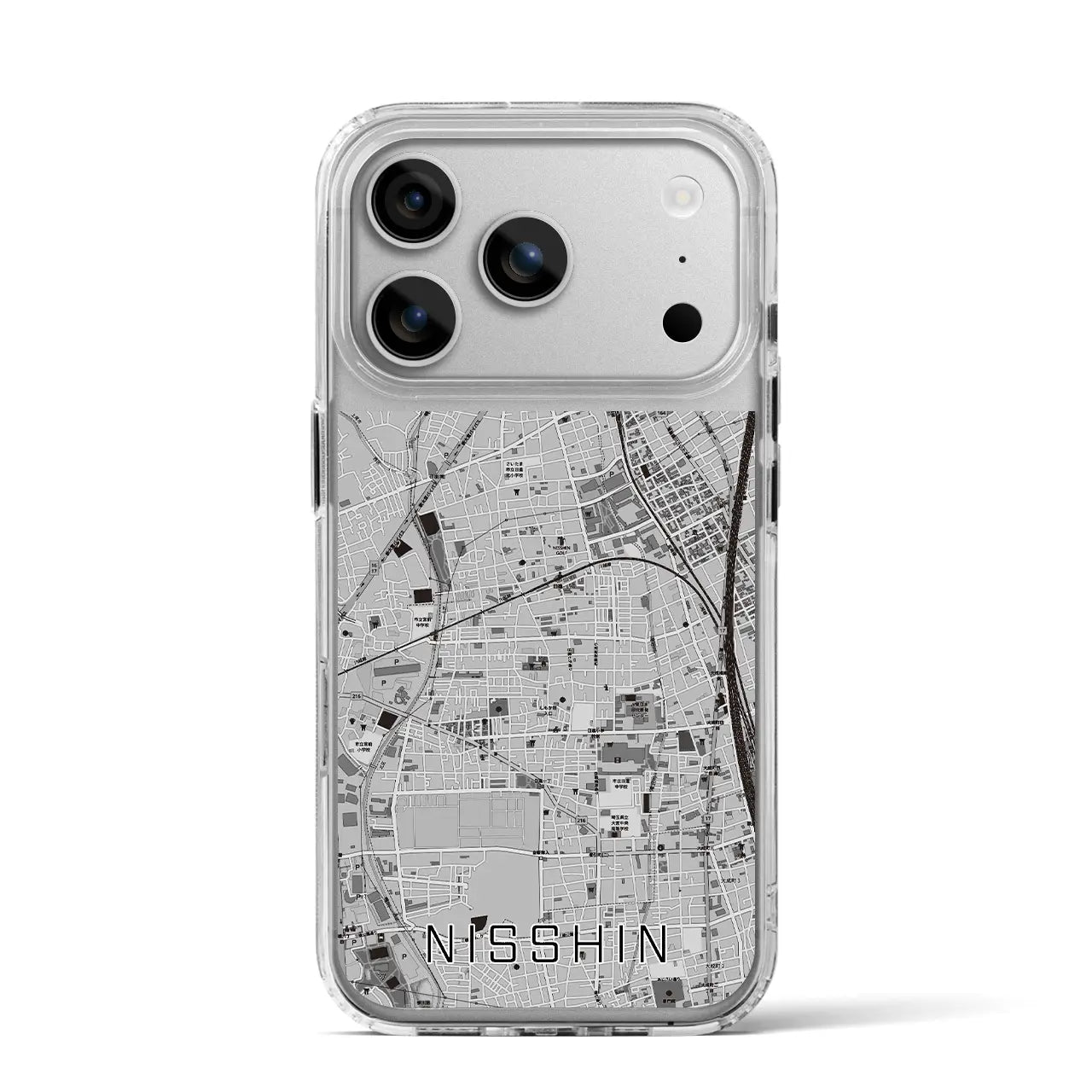 【日進(埼玉県)】地図柄iPhoneケース(MagSafeタイプ)