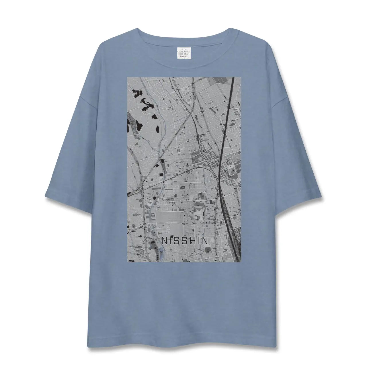 【日進(埼玉県)】地図柄ビッグシルエットTシャツ