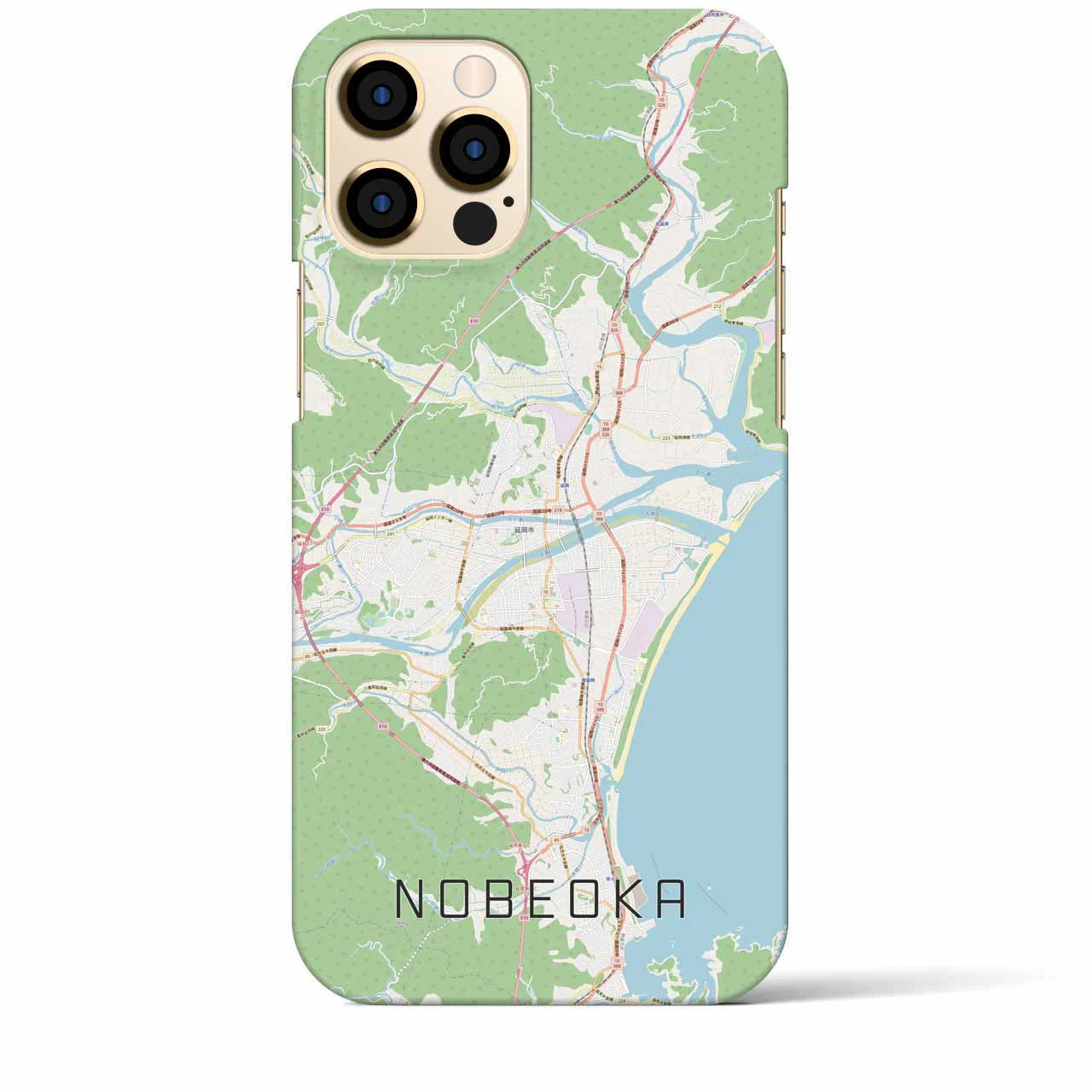 【延岡(宮崎県)】地図柄iPhoneケース(バックカバータイプ)