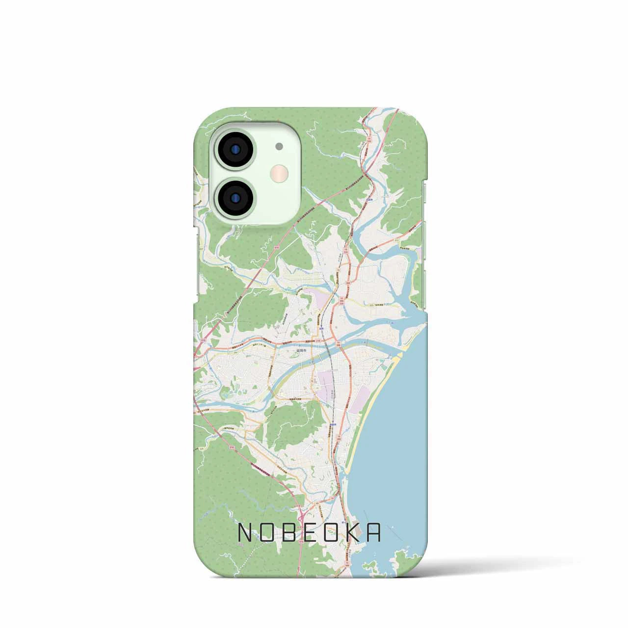 【延岡(宮崎県)】地図柄iPhoneケース(バックカバータイプ)