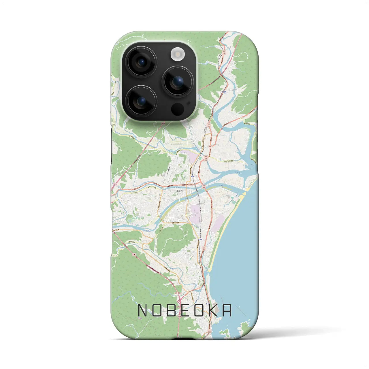 【延岡(宮崎県)】地図柄iPhoneケース(バックカバータイプ)