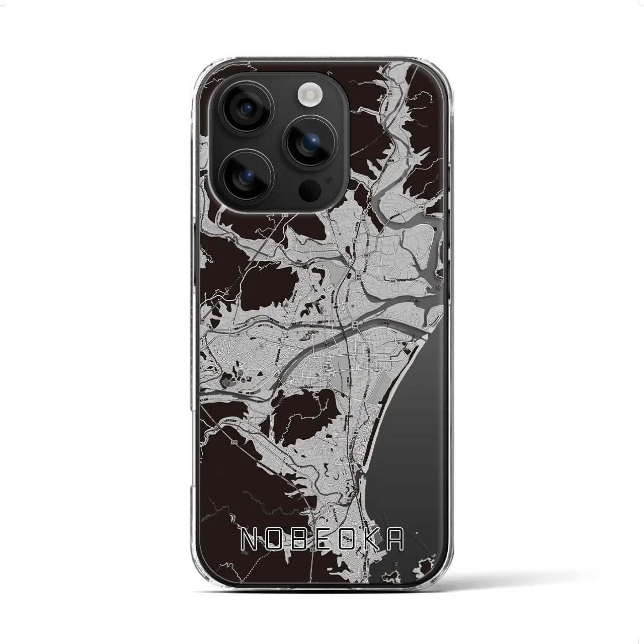 【延岡(宮崎県)】地図柄iPhoneケース(クリアタイプ)