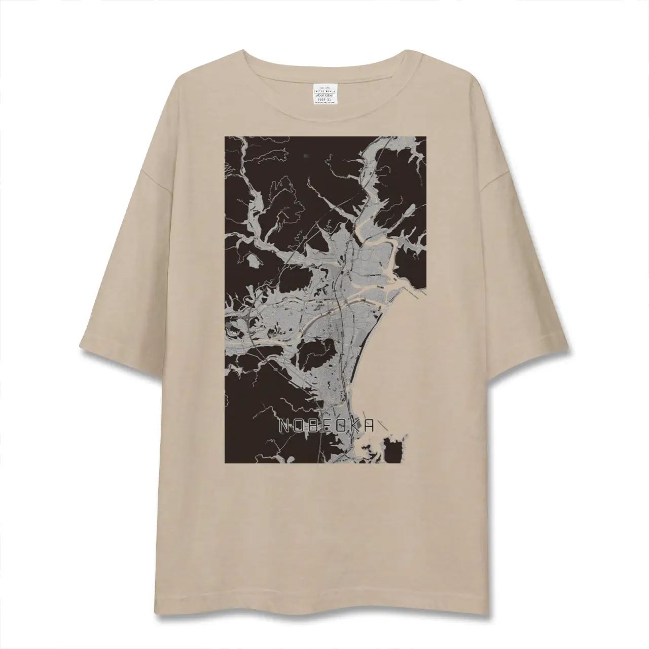 LAST INET グラフィックTシャツ 総柄 延岡（宮崎県）】地図柄ビッグシルエットTシャツ – クロスフィールド