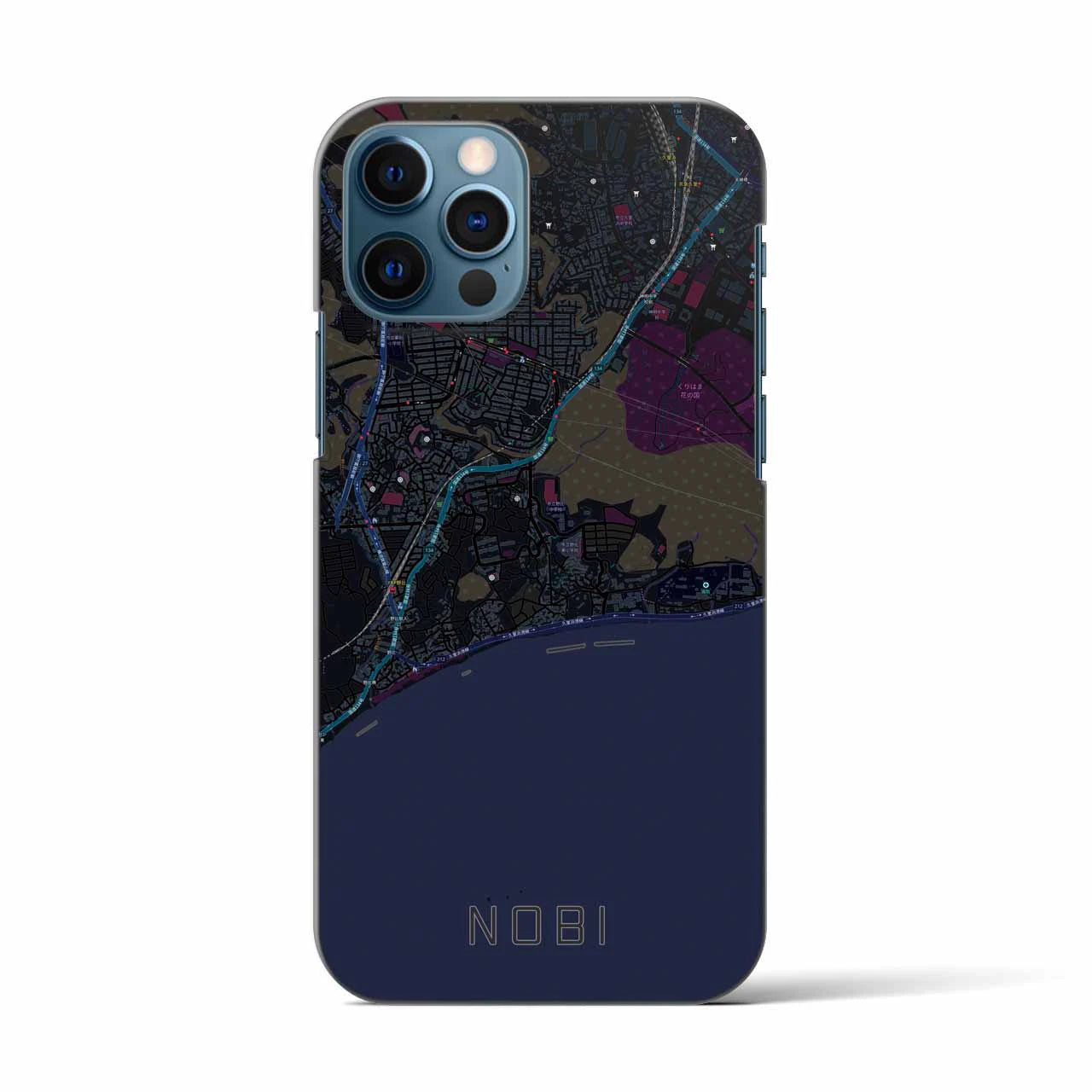 【野比(神奈川県)】地図柄iPhoneケース(バックカバータイプ)