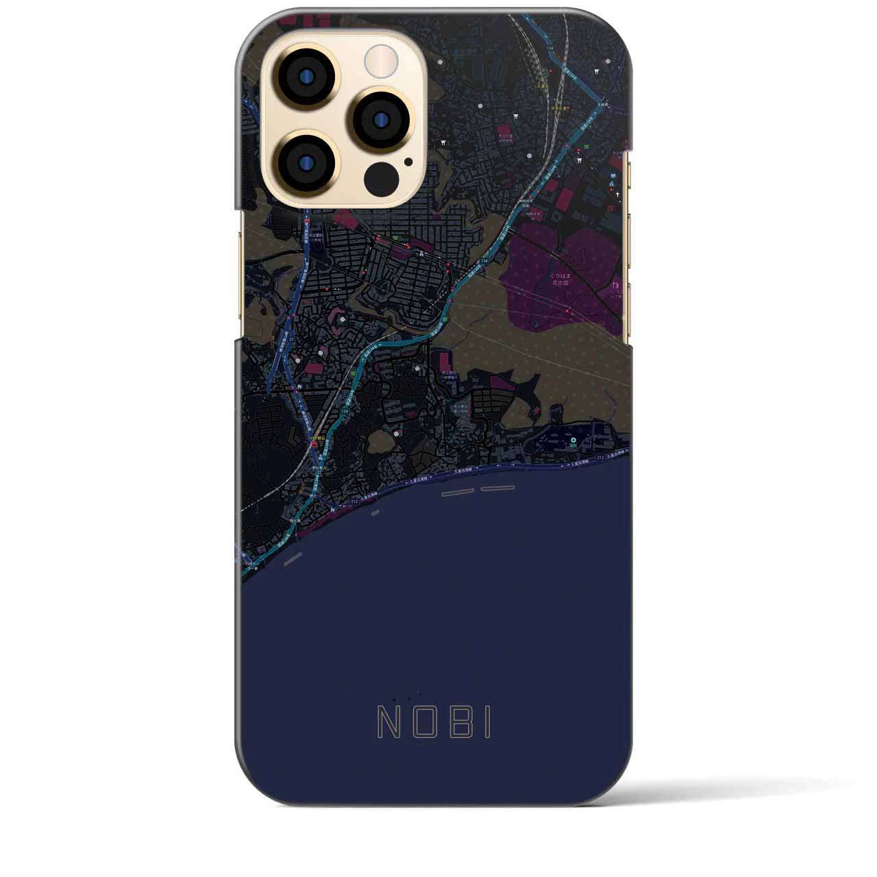 【野比(神奈川県)】地図柄iPhoneケース(バックカバータイプ)