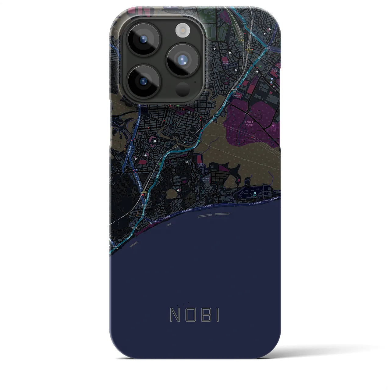 【野比(神奈川県)】地図柄iPhoneケース(バックカバータイプ)