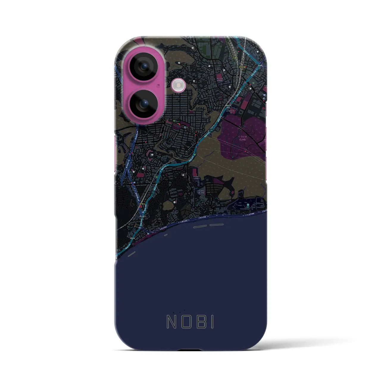 【野比(神奈川県)】地図柄iPhoneケース(バックカバータイプ)