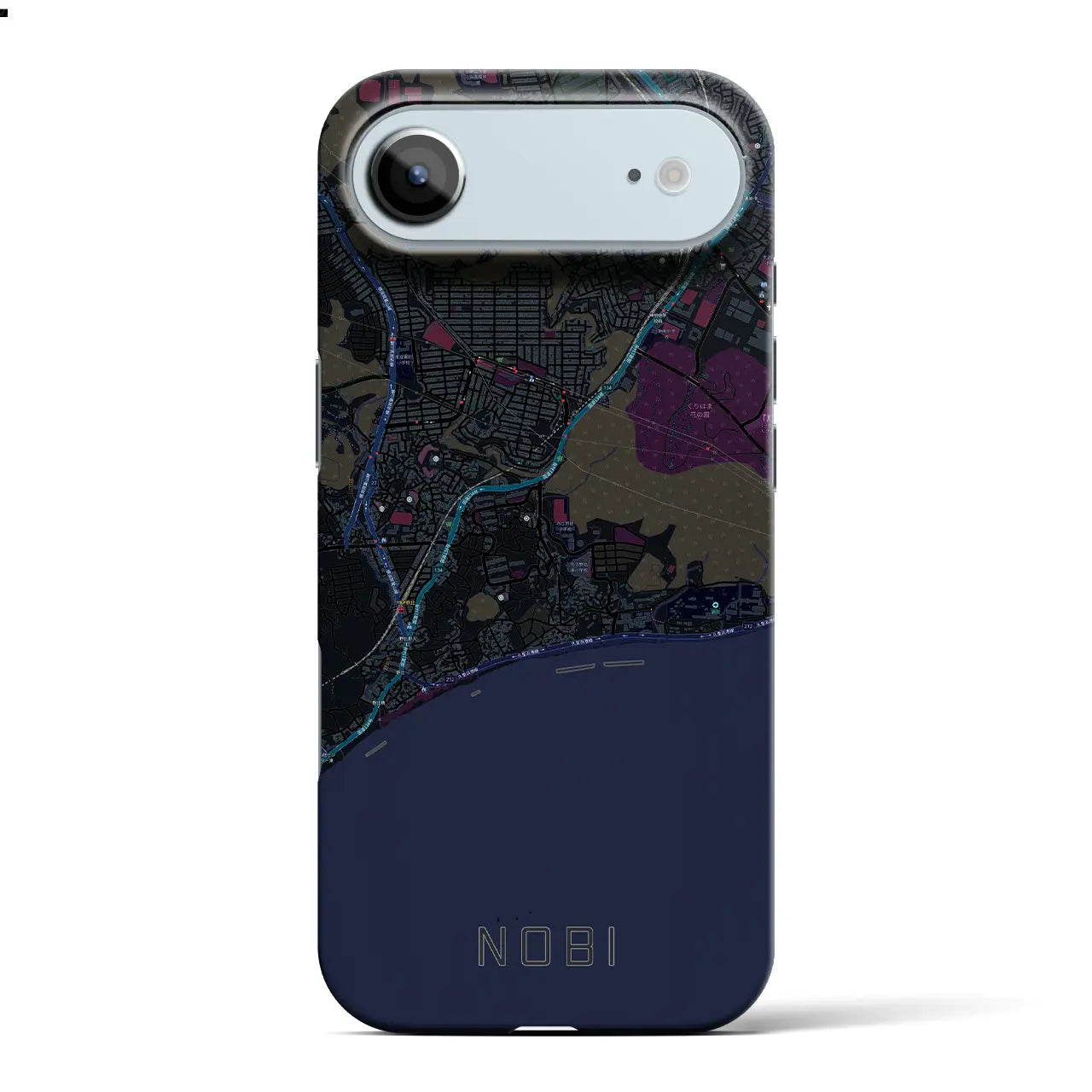 【野比(神奈川県)】地図柄iPhoneケース(バックカバータイプ)