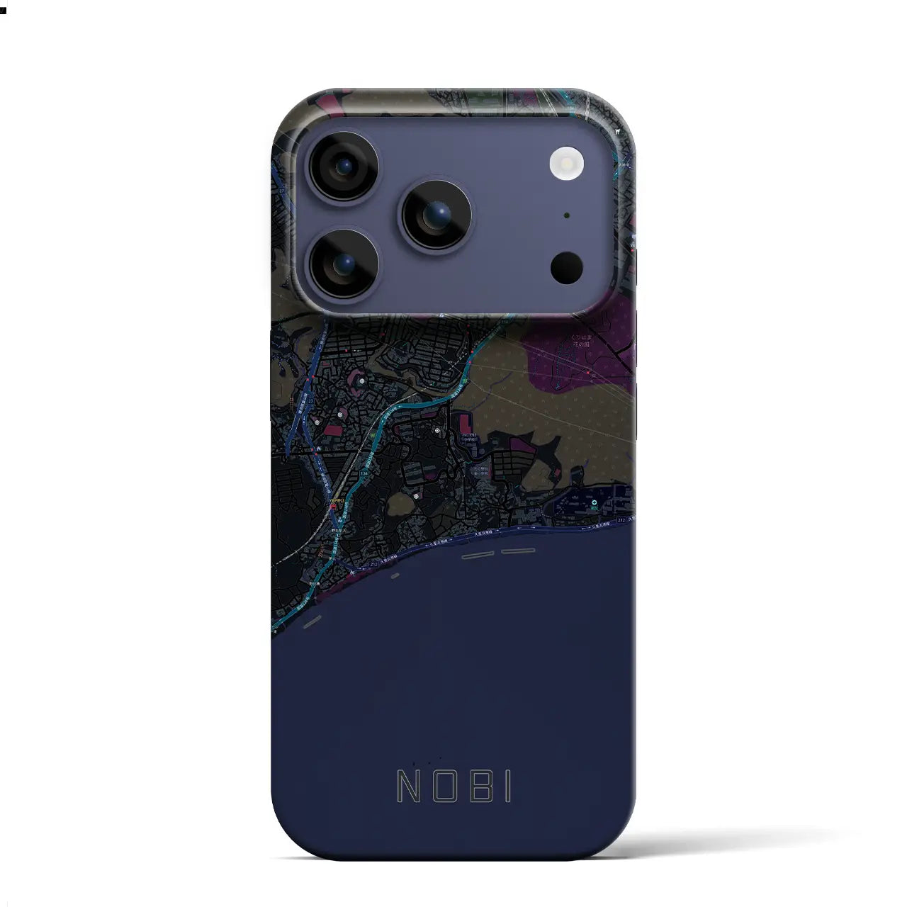 【野比(神奈川県)】地図柄iPhoneケース(バックカバータイプ)