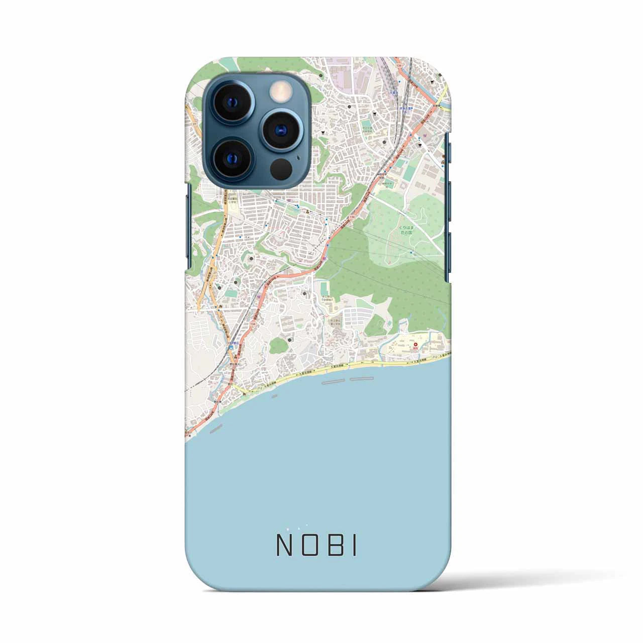 【野比(神奈川県)】地図柄iPhoneケース(バックカバータイプ)