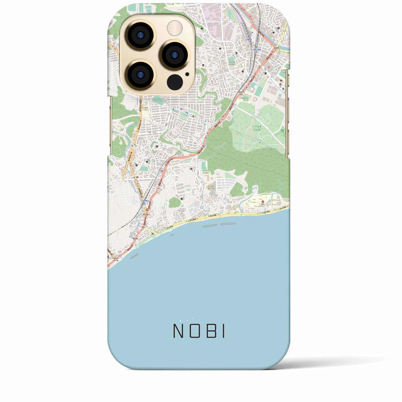 【野比(神奈川県)】地図柄iPhoneケース(バックカバータイプ)
