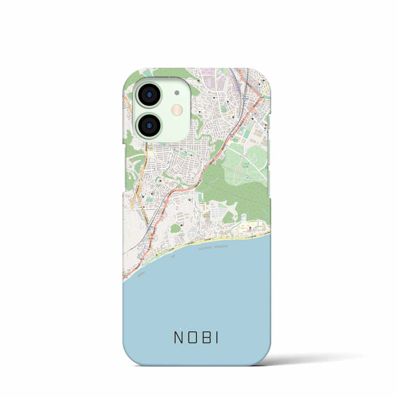 【野比(神奈川県)】地図柄iPhoneケース(バックカバータイプ)