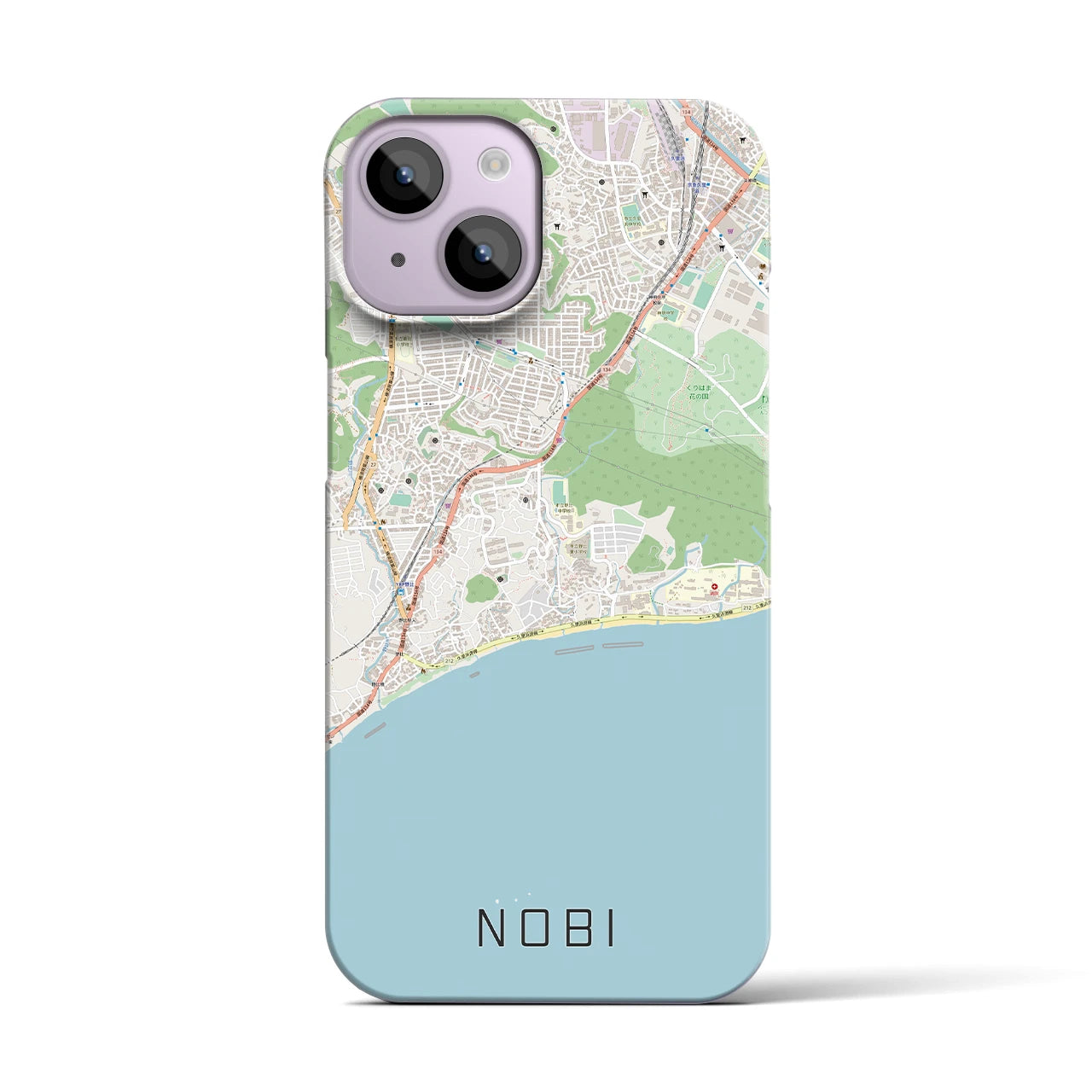 【野比(神奈川県)】地図柄iPhoneケース(バックカバータイプ)