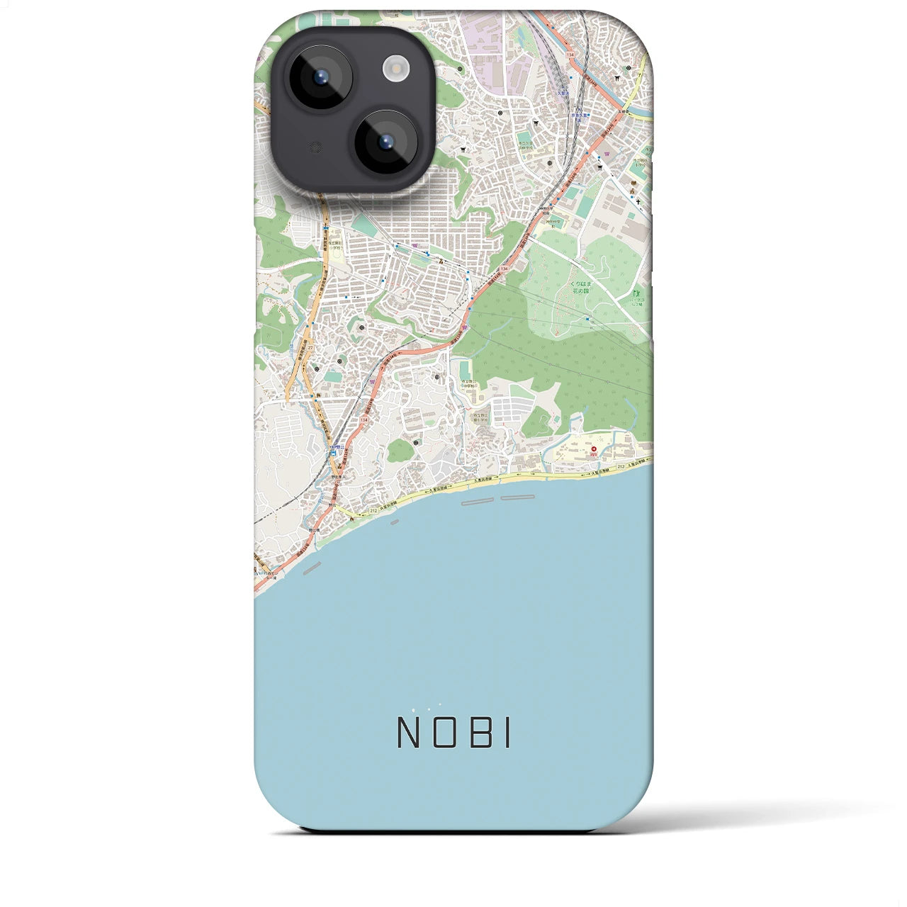 【野比(神奈川県)】地図柄iPhoneケース(バックカバータイプ)