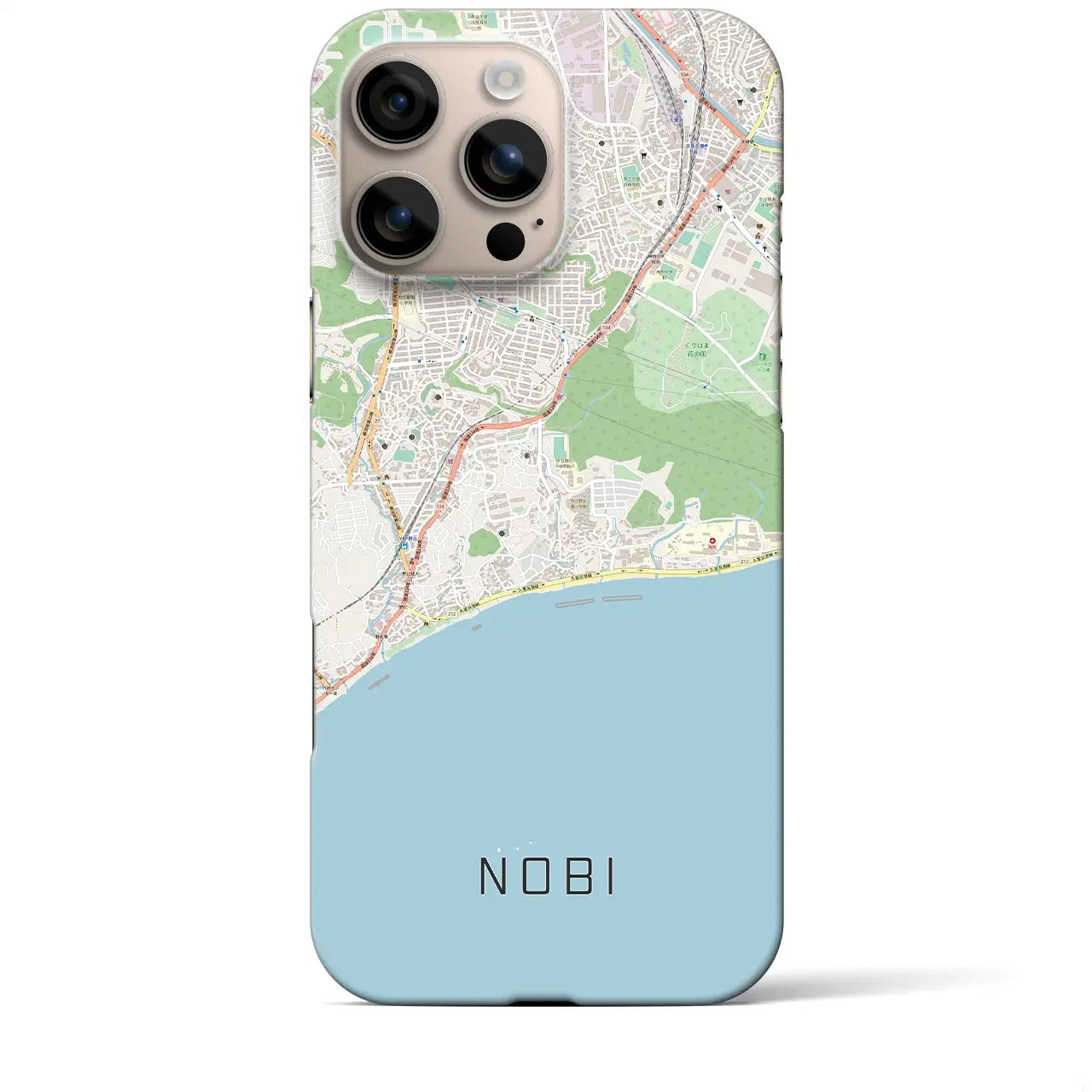 【野比(神奈川県)】地図柄iPhoneケース(バックカバータイプ)