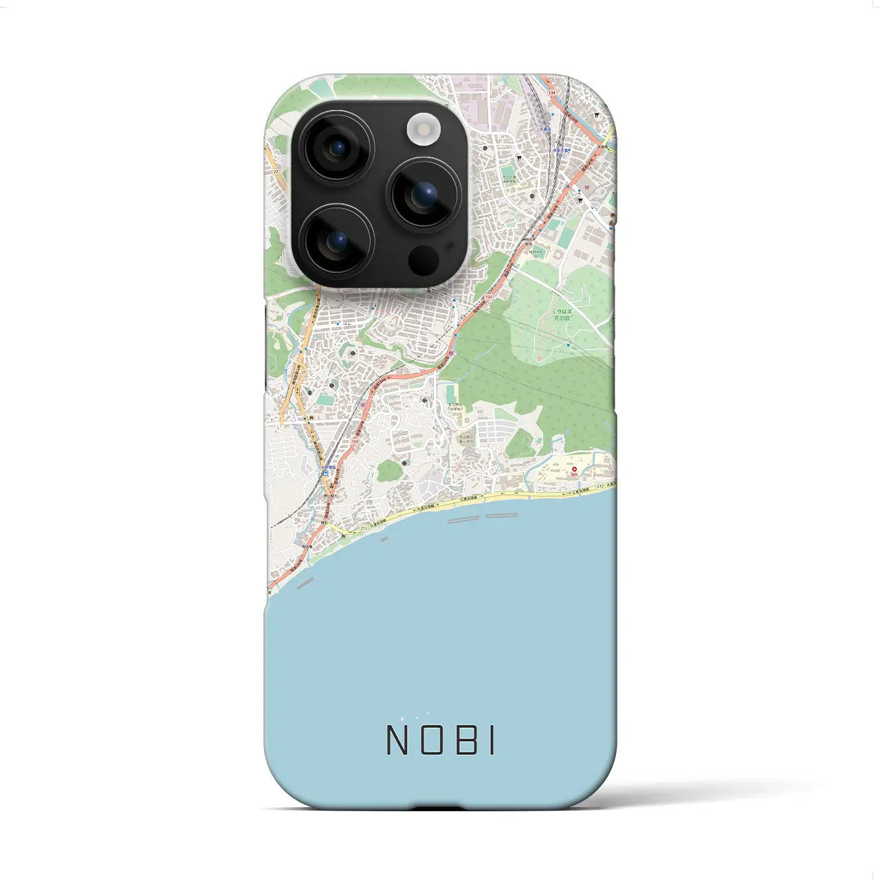 【野比(神奈川県)】地図柄iPhoneケース(バックカバータイプ)