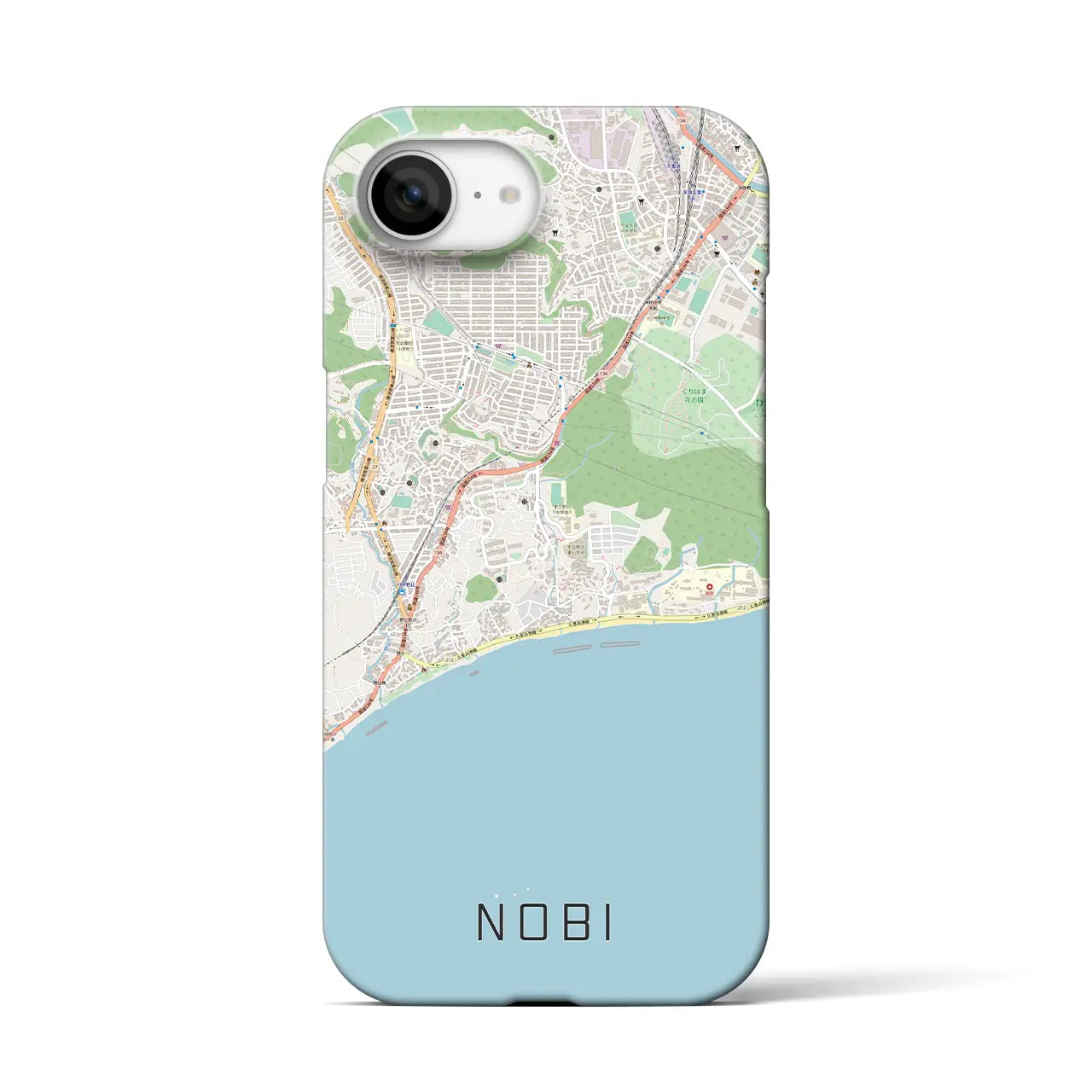 【野比(神奈川県)】地図柄iPhoneケース(バックカバータイプ)