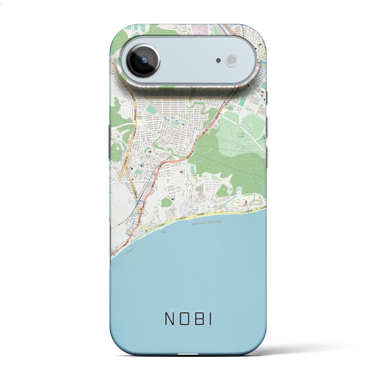 【野比(神奈川県)】地図柄iPhoneケース(バックカバータイプ)