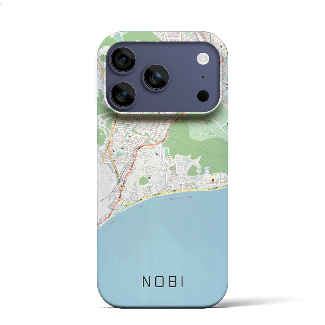 【野比(神奈川県)】地図柄iPhoneケース(バックカバータイプ)