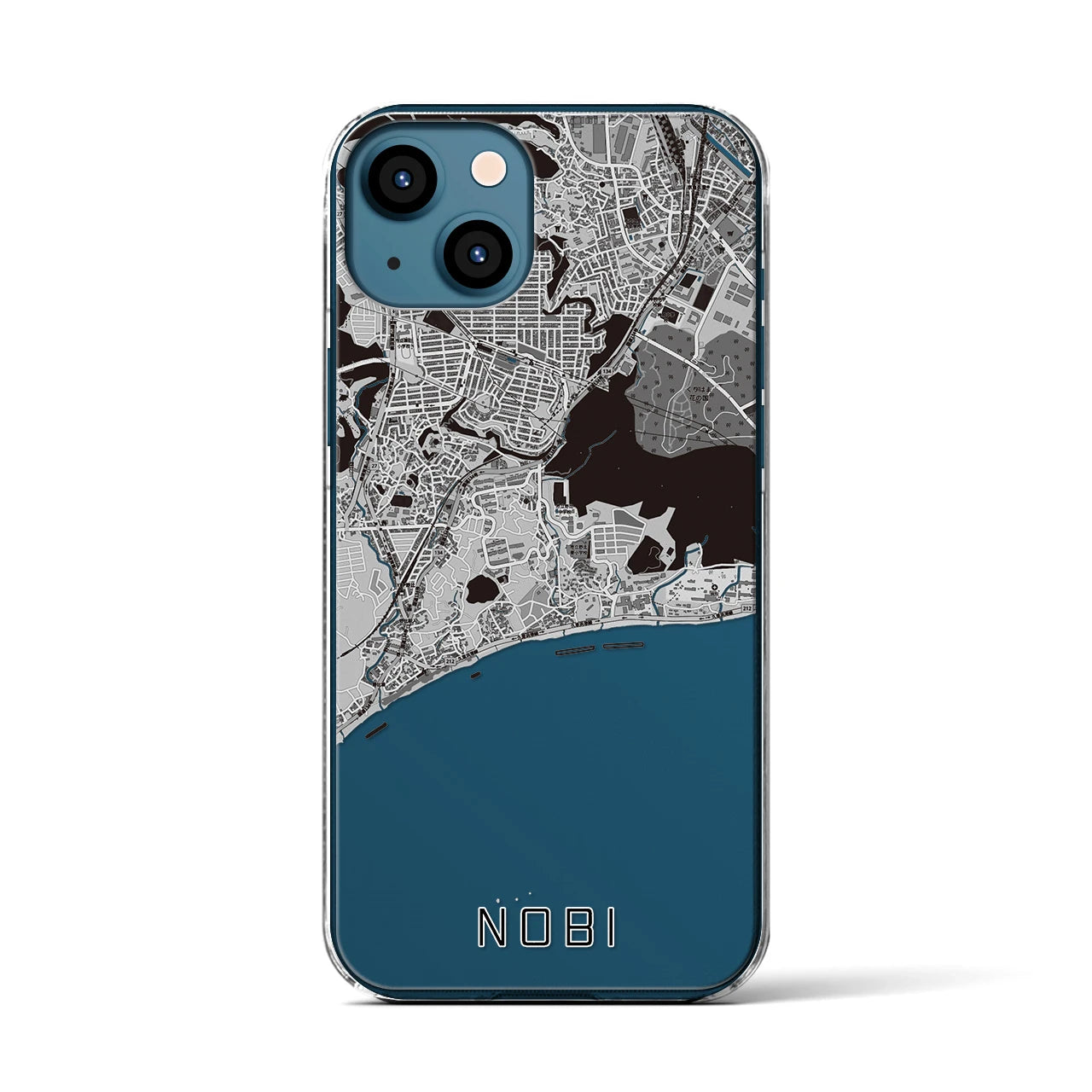 【野比(神奈川県)】地図柄iPhoneケース(クリアタイプ)
