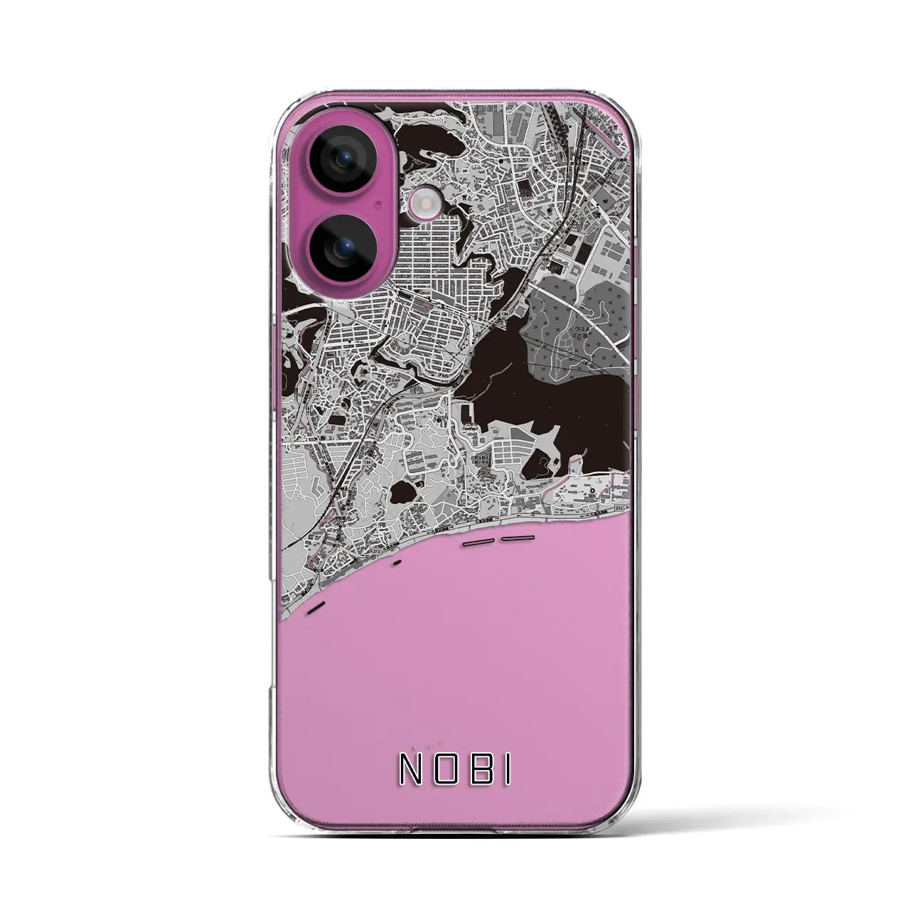 【野比(神奈川県)】地図柄iPhoneケース(クリアタイプ)