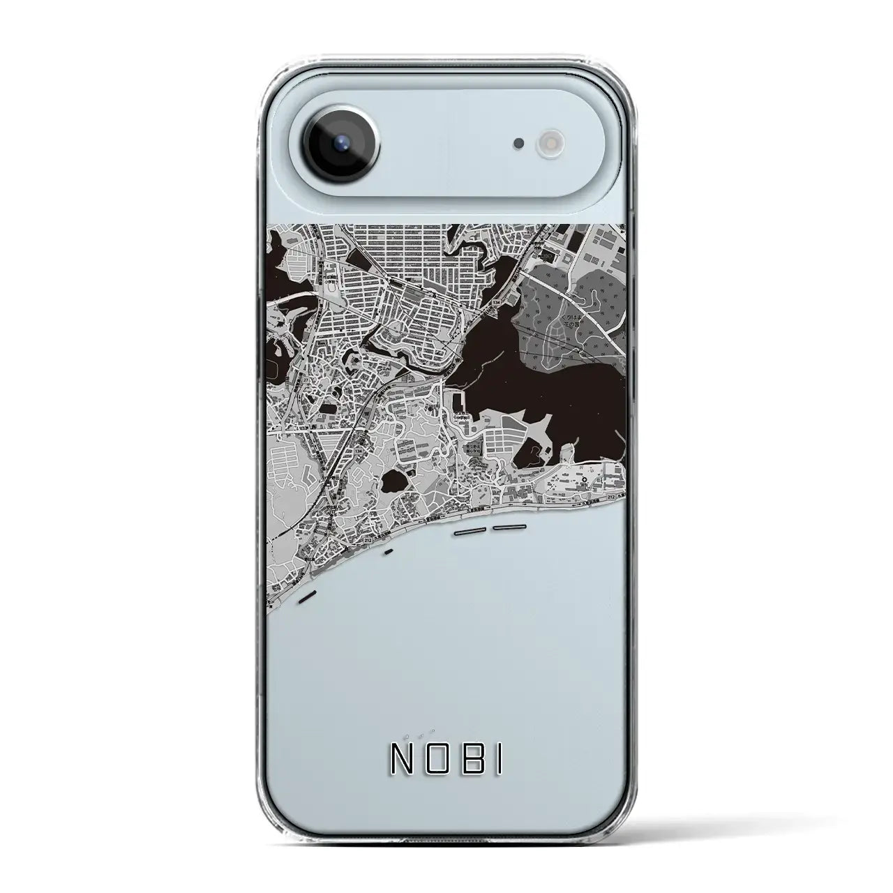 【野比(神奈川県)】地図柄iPhoneケース(クリアタイプ)