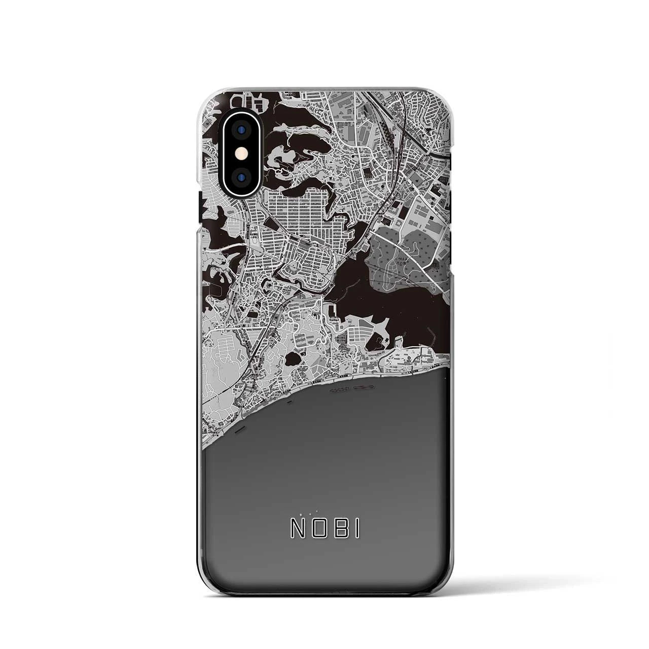 【野比(神奈川県)】地図柄iPhoneケース(クリアタイプ)