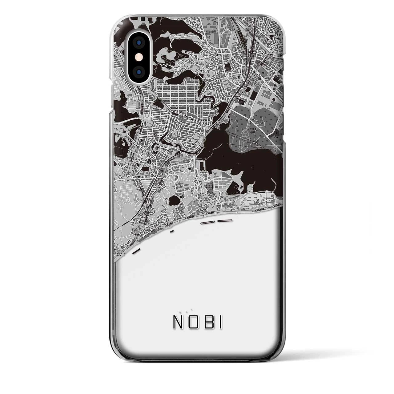 【野比(神奈川県)】地図柄iPhoneケース(クリアタイプ)
