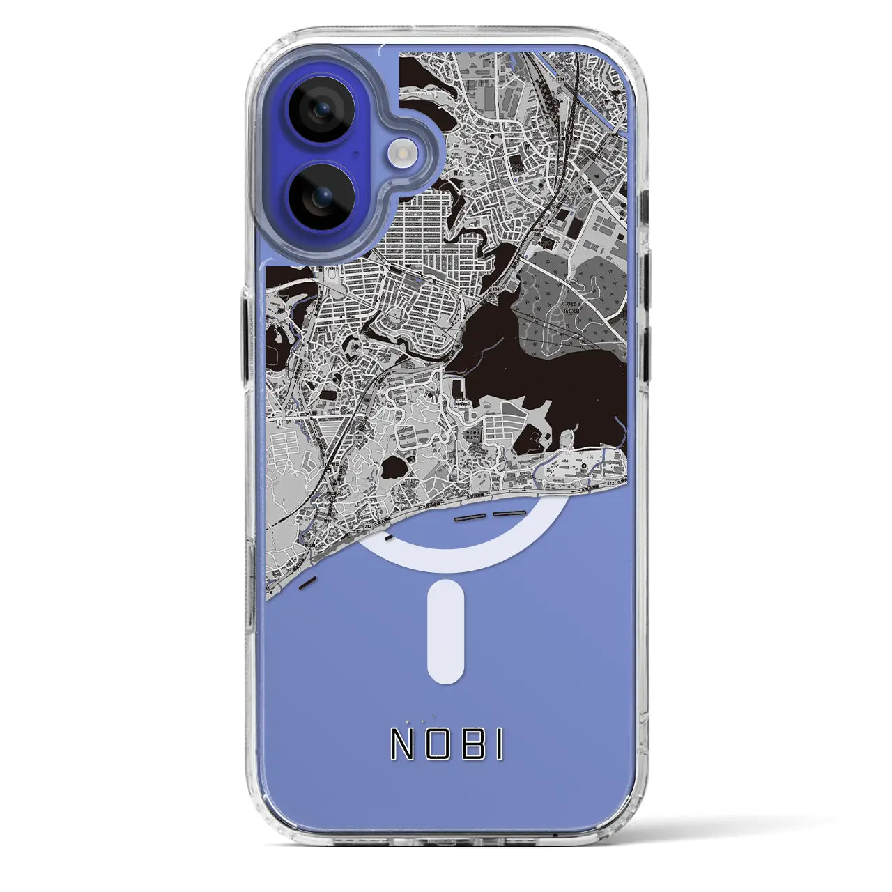 【野比(神奈川県)】地図柄iPhoneケース(MagSafeタイプ)