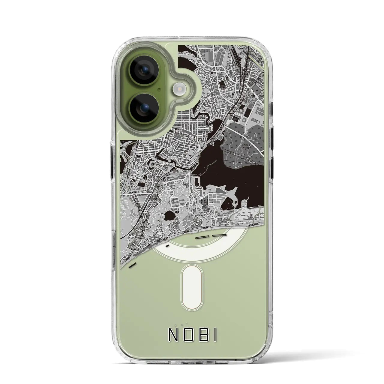 【野比(神奈川県)】地図柄iPhoneケース(MagSafeタイプ)