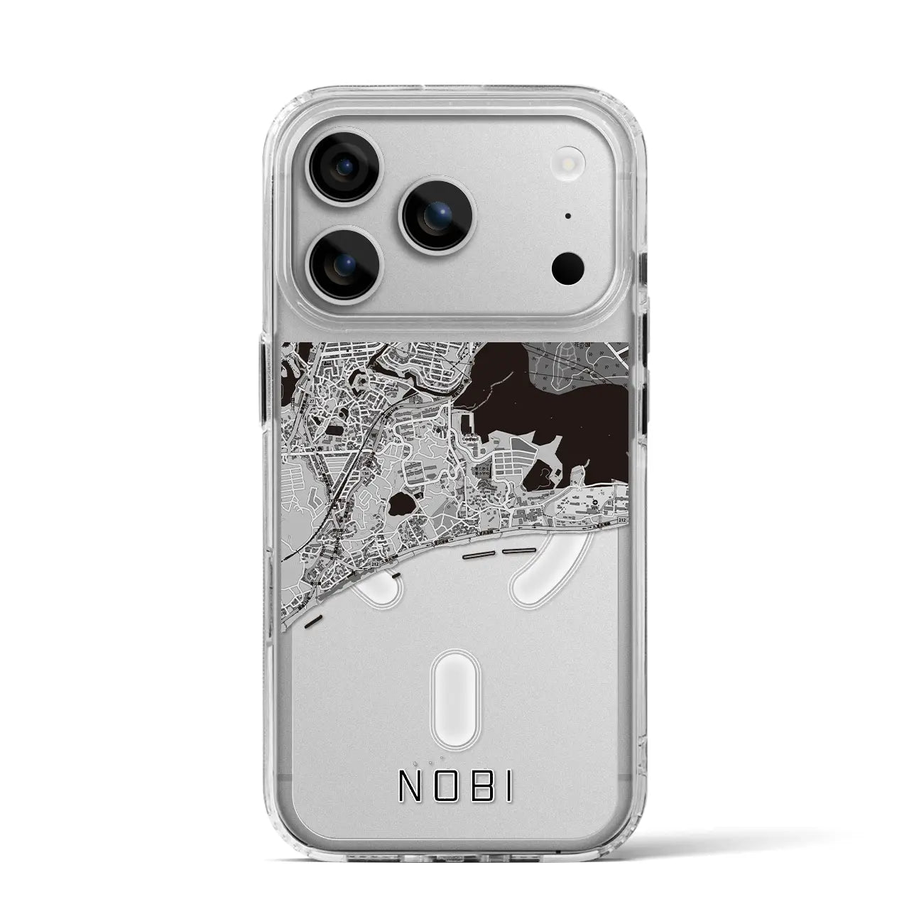 【野比(神奈川県)】地図柄iPhoneケース(MagSafeタイプ)