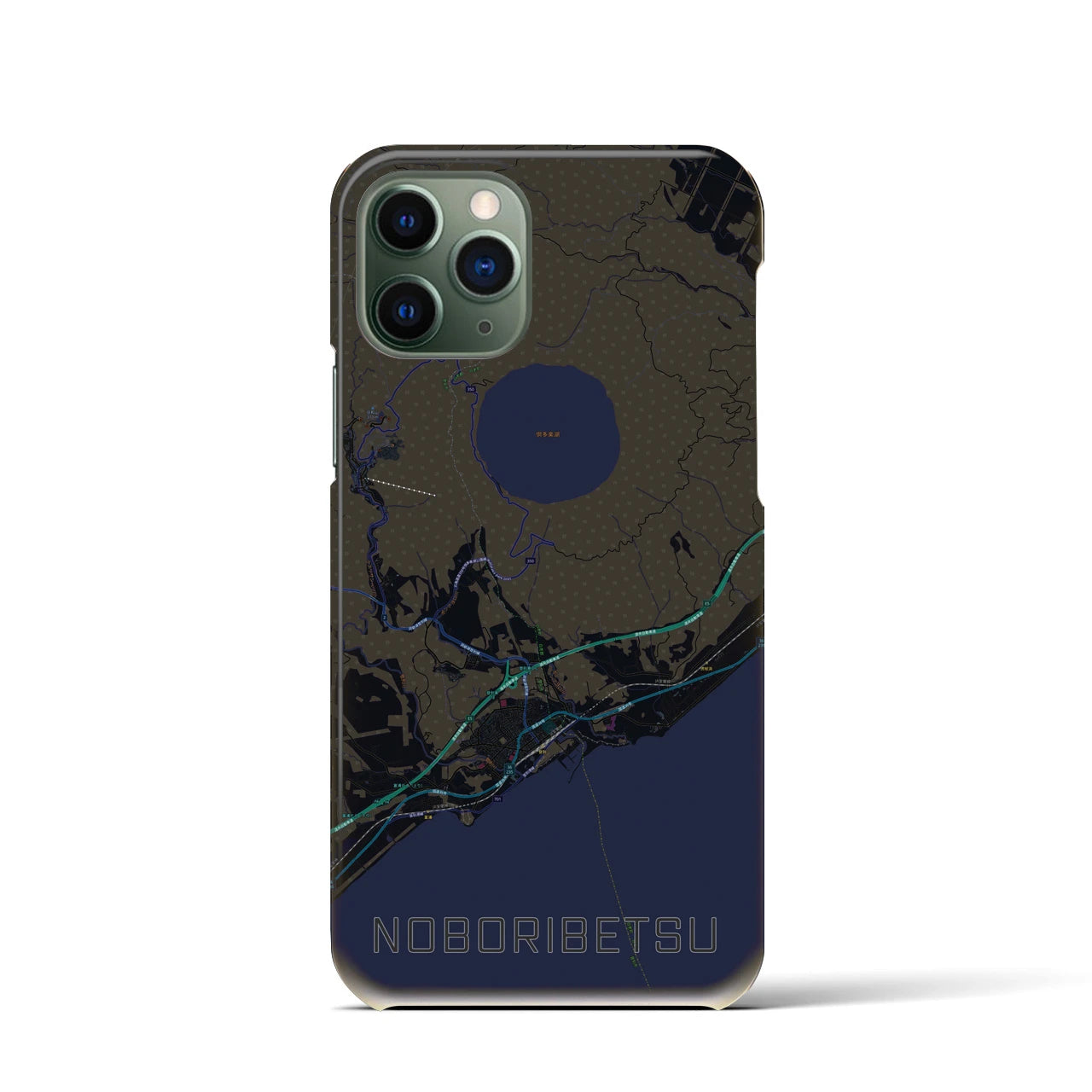【登別(北海道)】地図柄iPhoneケース(バックカバータイプ)