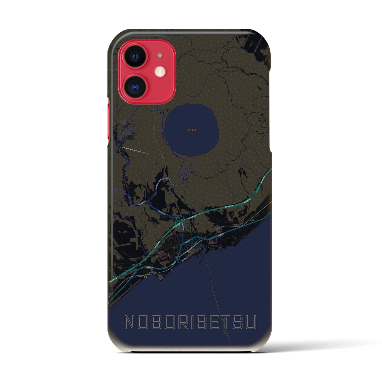 【登別(北海道)】地図柄iPhoneケース(バックカバータイプ)