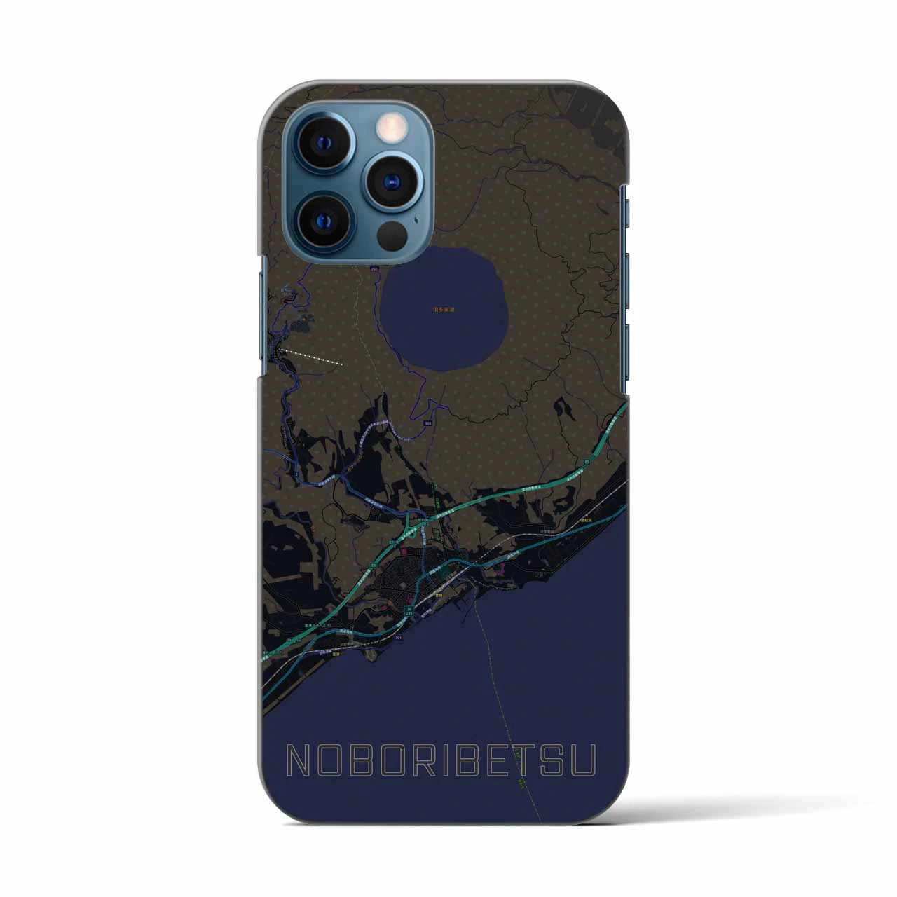 【登別(北海道)】地図柄iPhoneケース(バックカバータイプ)