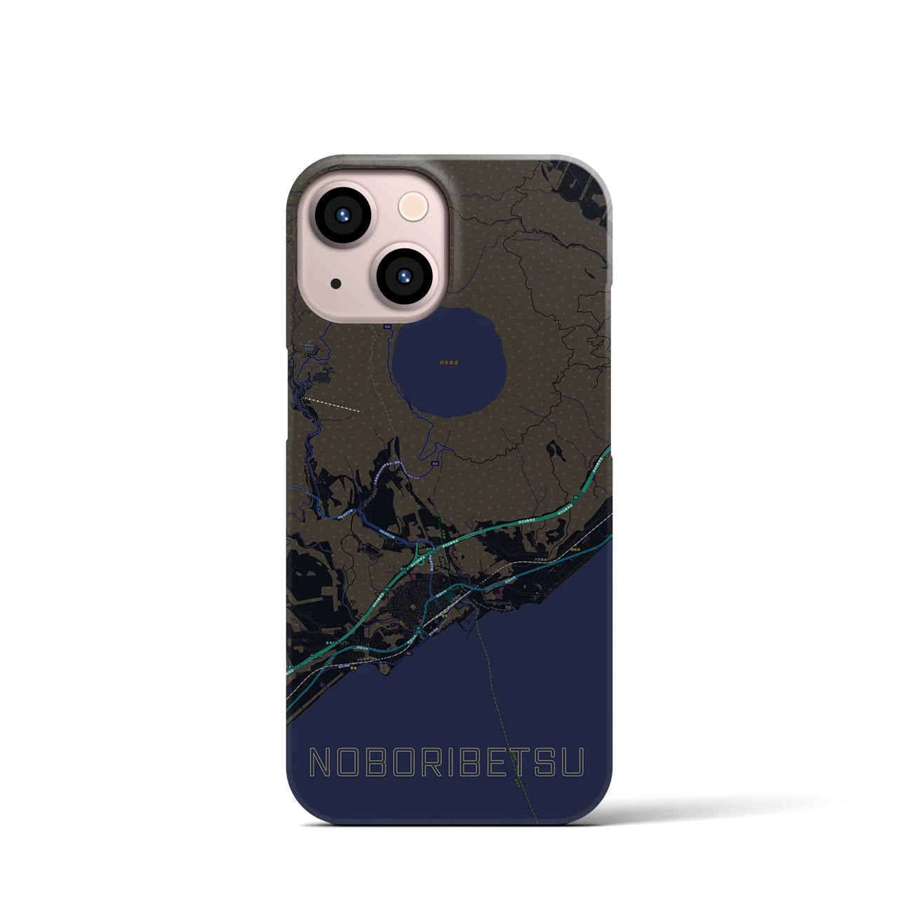 【登別(北海道)】地図柄iPhoneケース(バックカバータイプ)
