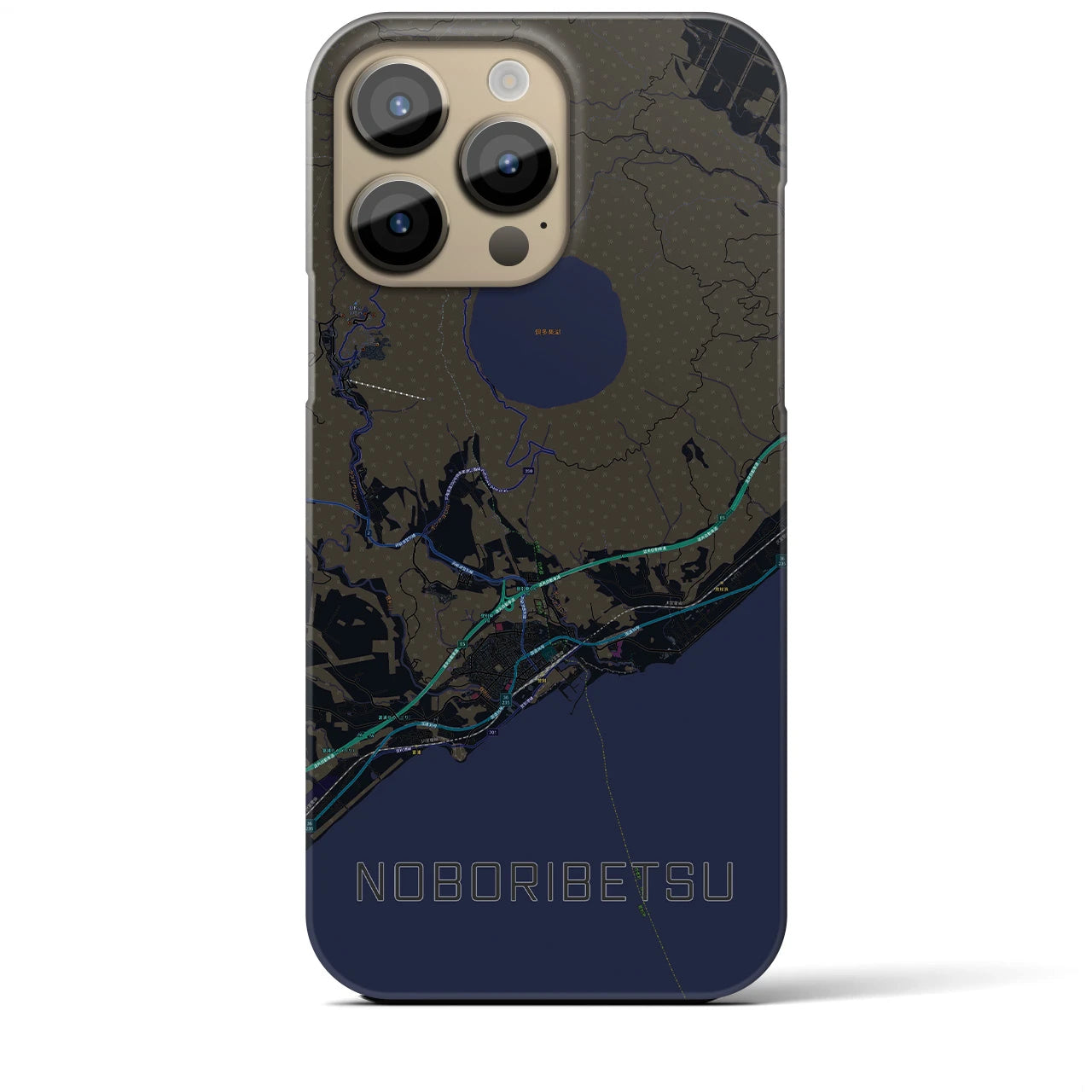【登別(北海道)】地図柄iPhoneケース(バックカバータイプ)